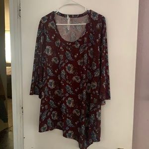 NY Collection multi-color blouse